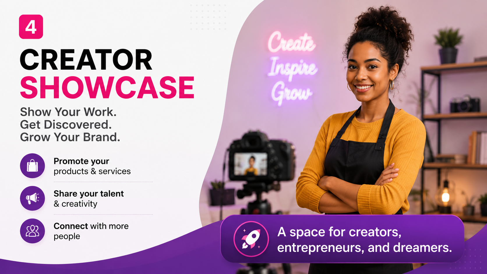 Creator Showcase: Helping Members Promote Their Work