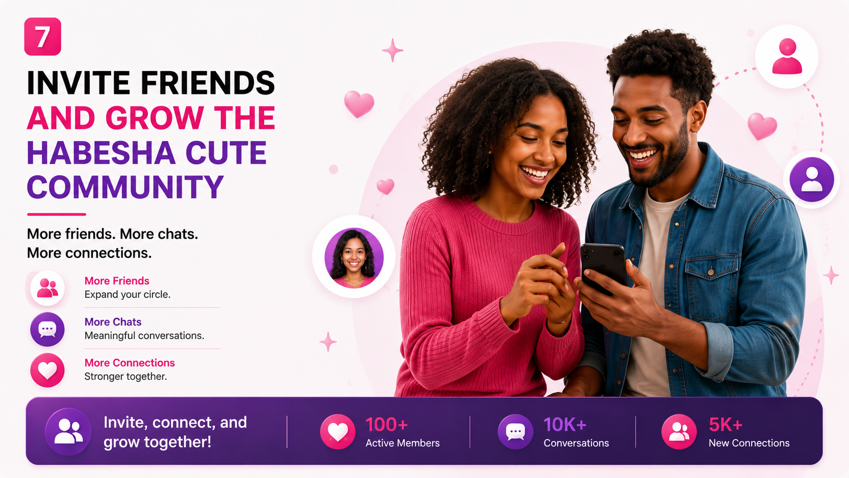 Invite Friends and Grow the Habesha Cute Community