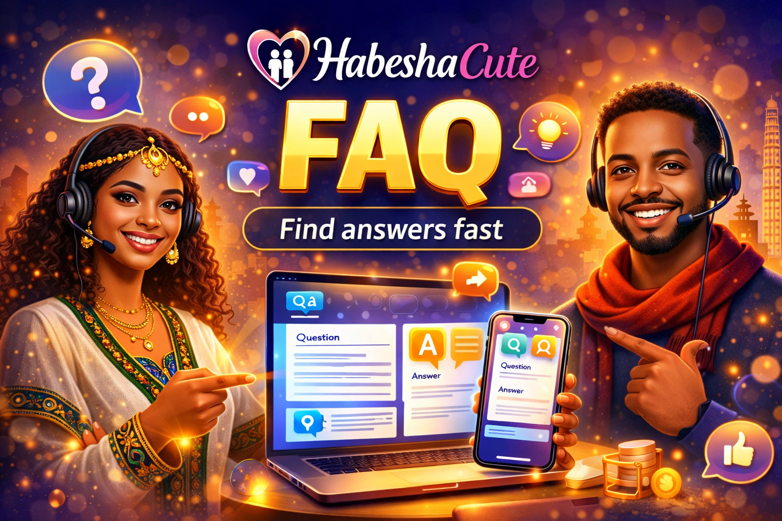 HabeshaCute FAQ help illustration